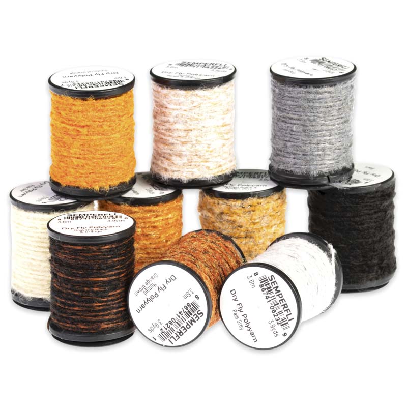 Semperfli - Dubbing Polyyarn Grisonnant Pour Mouche Sèche, Collection D'insectes, Neuf
