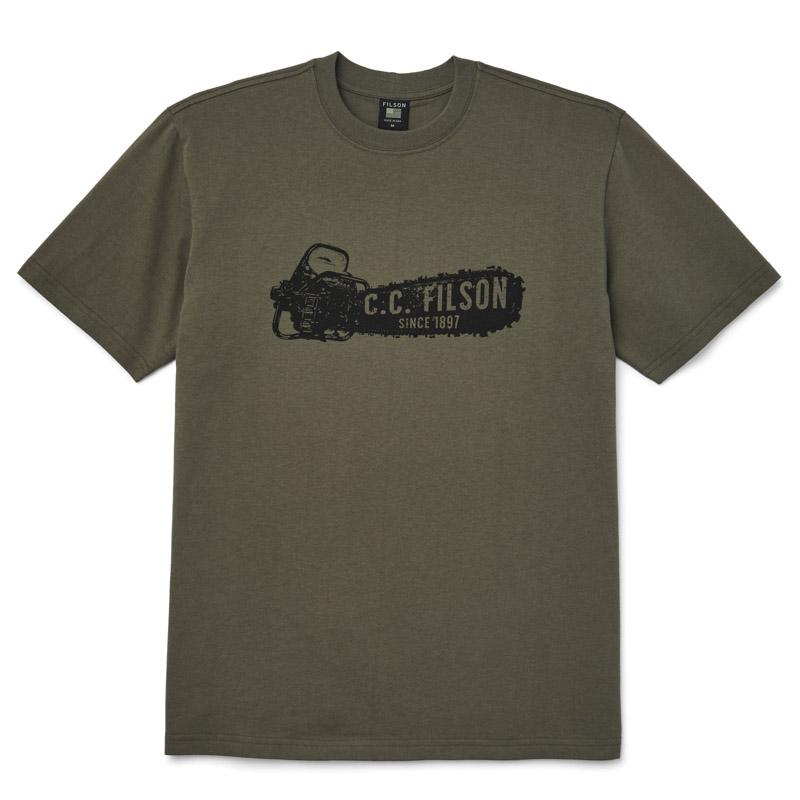 FILSON パイオニアグラフィックTシャツ Filson Pioneer Graphic T-Shirt Stone Brown | 54 Dean Street Shop