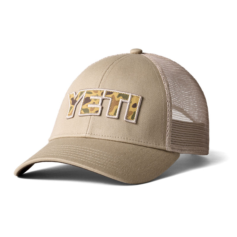 【日本未発売】 YETI Camo Logo Trucker Hat Khaki | 54 Dean Street Fly Shop ウェア