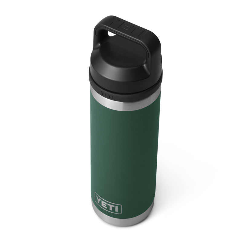 YETI Rambler Bottle 18oz Black Forest Green