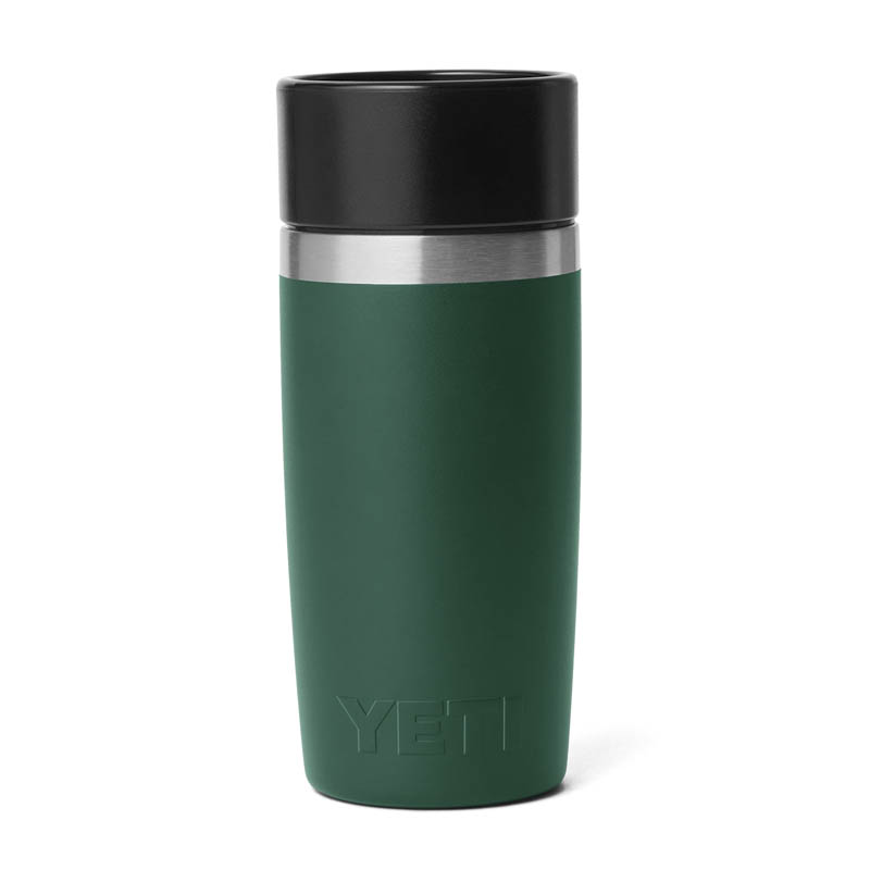 YETI Rambler 12oz Travel Bottle Black Forest Green