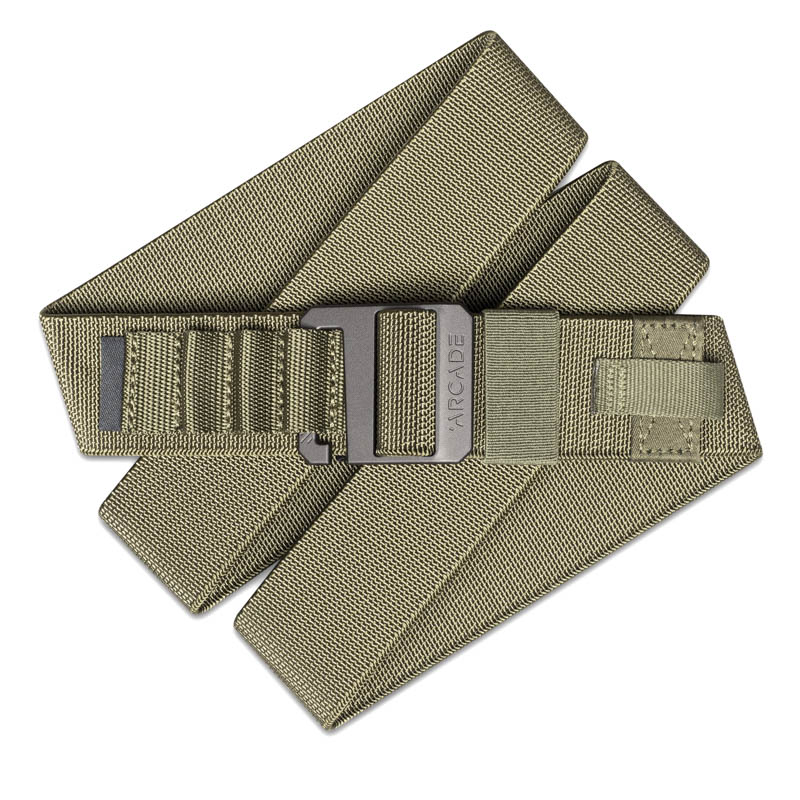 Arcade Hardware Alu Olive Belt