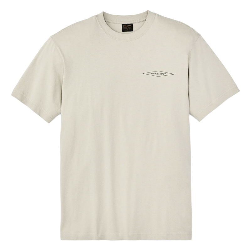 Filson Diamond Graphic T-Shirt Gray Sky