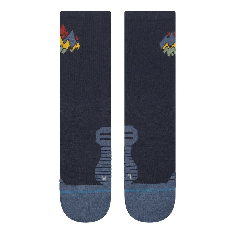 Stance Socks Peaks Ribbed Light Crew Navy