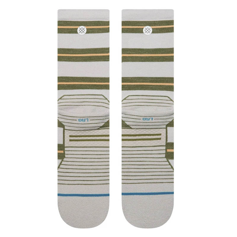 Stance Socks Striped It Light Wool Crew Grey