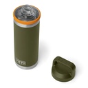 YETI Rambler Bottle 18oz Olive/King Crab Orange