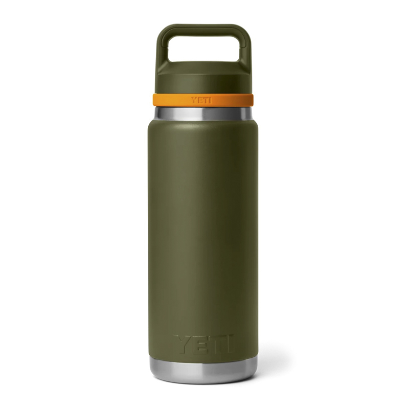 YETI Rambler Bottle 26oz Olive/King Crab Orange