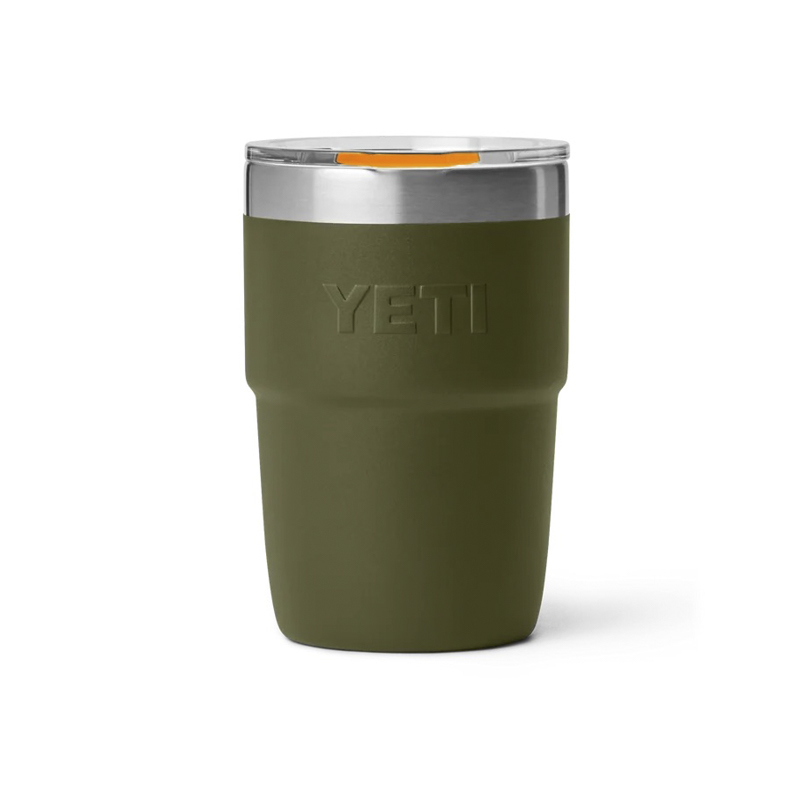 YETI Rambler Tumbler 8oz Olive/King Crab Orange