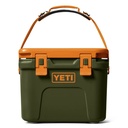 YETI Roadie Cooler 15 Olive/King Crab Orange