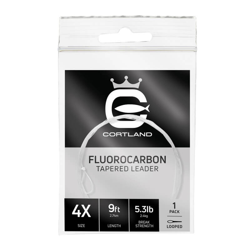 Cortland Fluorocarbon Tapered Leader 9Ft