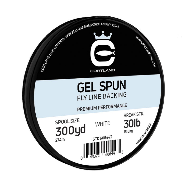Cortland Gel Spun Backing White