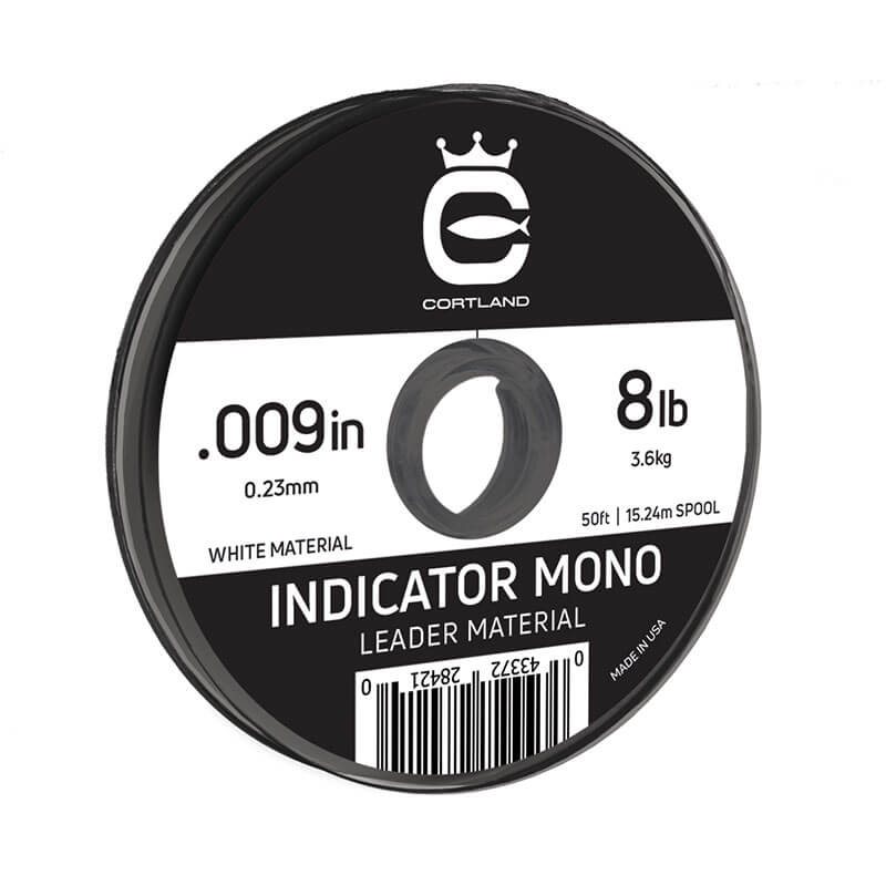 Cortland Indicator Mono White 50 Ft