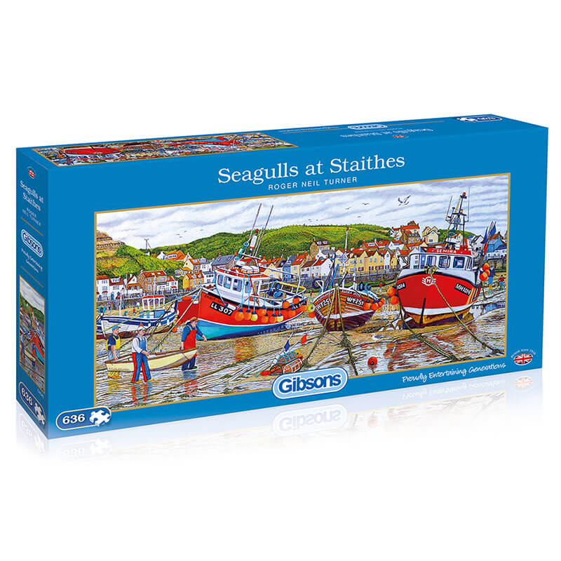 Gibson Puzzle Seagulls at Staithes