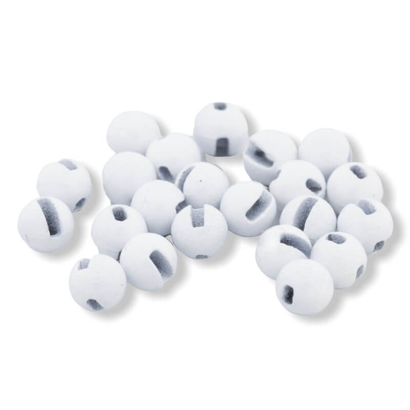 Tungsten Bead Slotted Fl White [20]