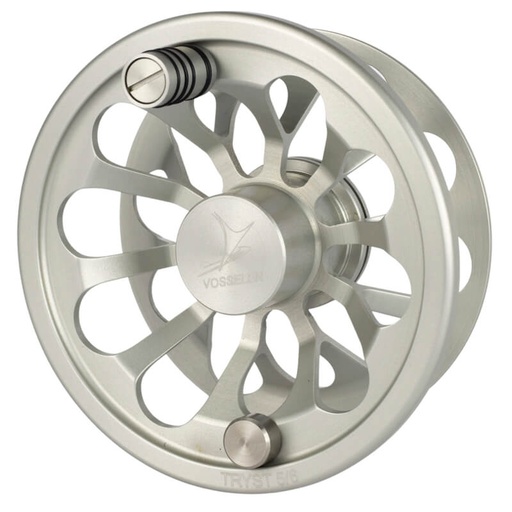 Vosseler Fly Reel Tryst Carbon Silver | 54 Dean Street Fly Shop