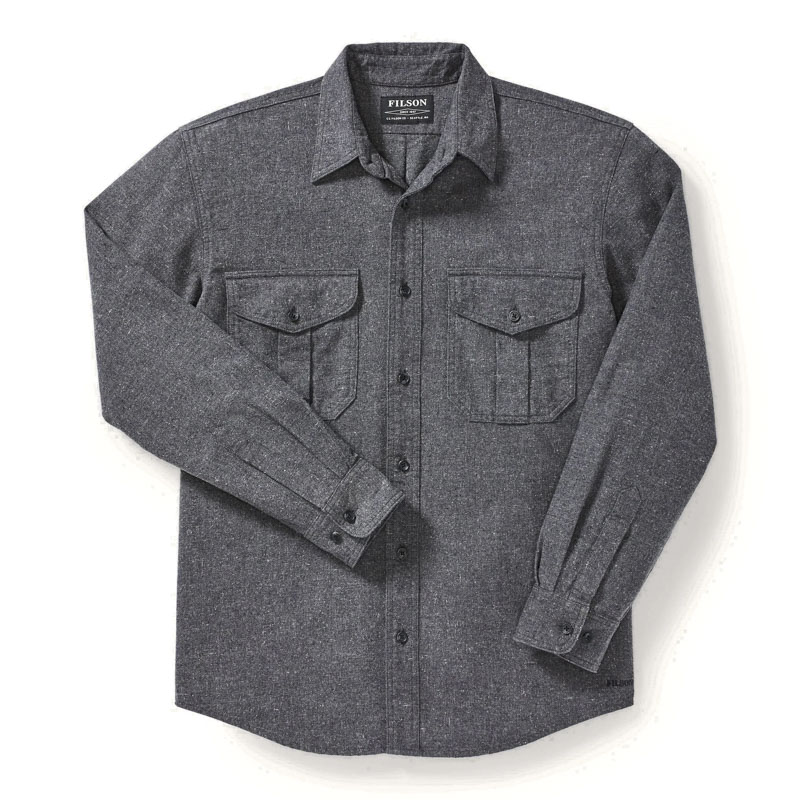 Filson Alaskan Guide Shirt Dark Heather Gray