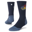 Stance Socks Peaks Ribbed Light Crew Navy