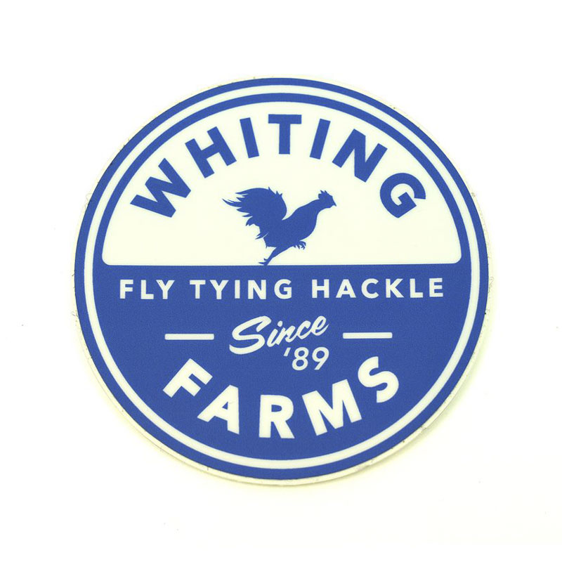 Whiting Sticker Round Blue