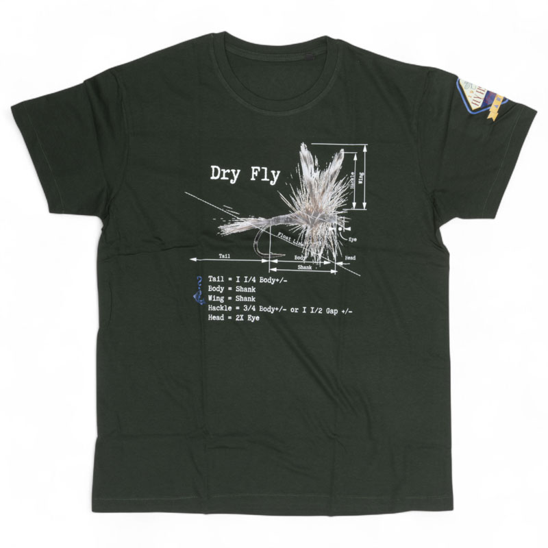 Will They Bite Dry Fly T-Shirt Green