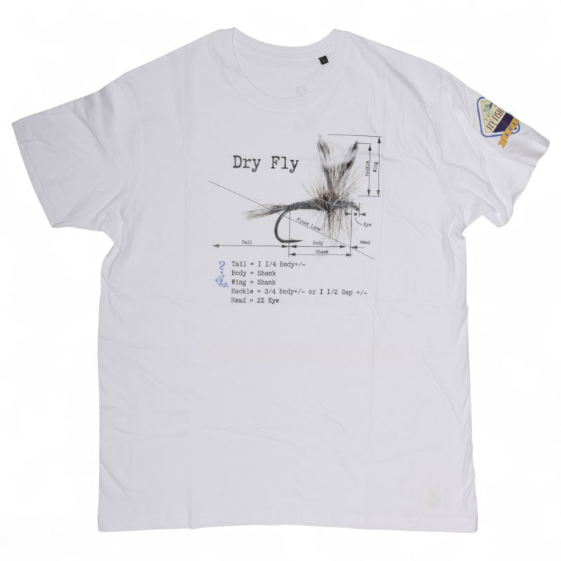 Will They Bite Dry Fly T-Shirt White