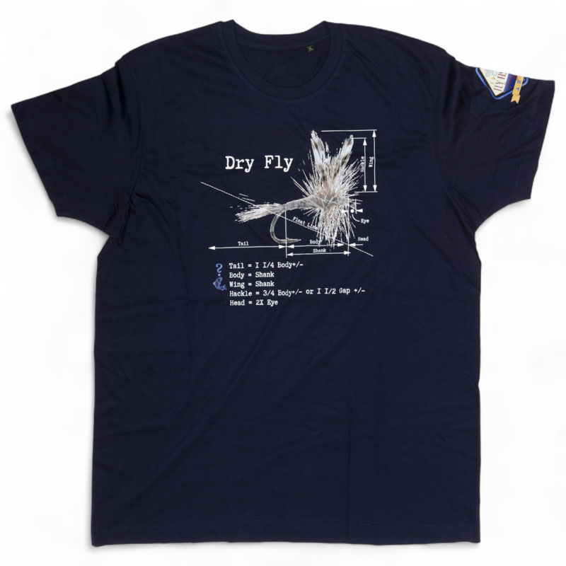 Will They Bite Dry Fly T-Shirt Blue