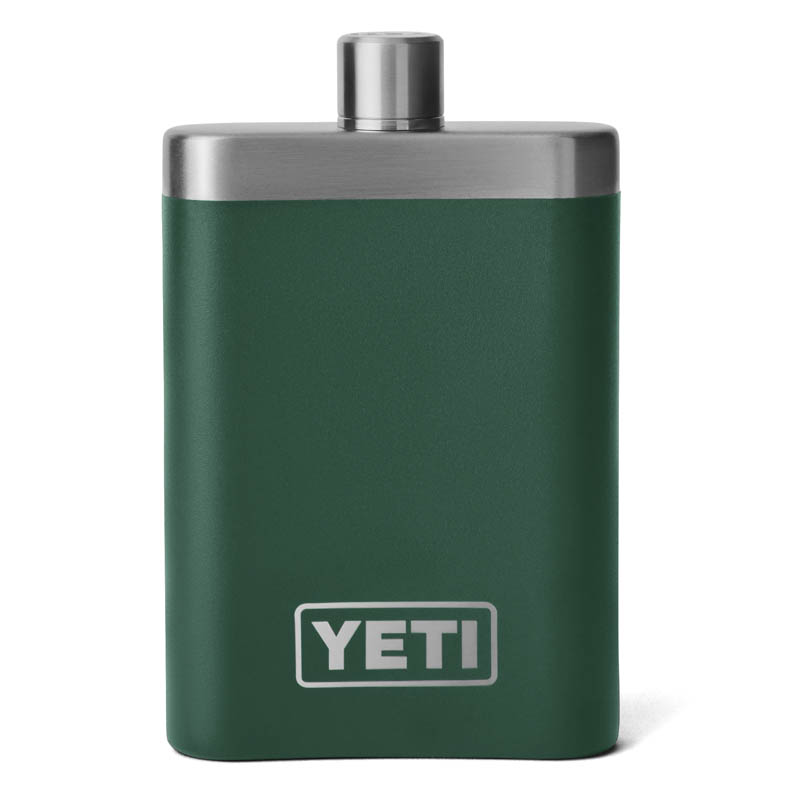 YETI Rambler Flask Black Forest Green