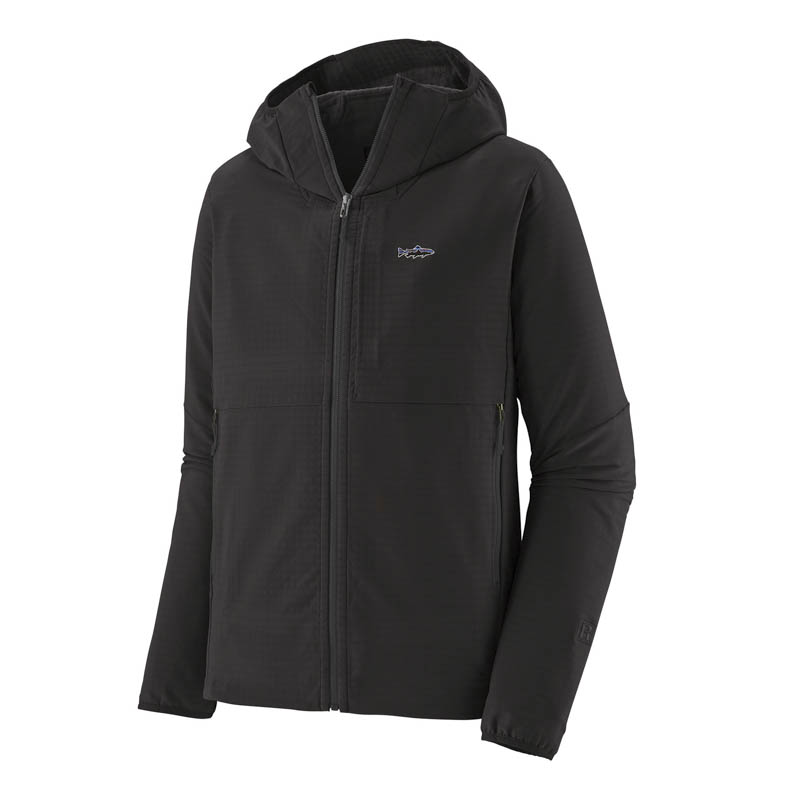 Patagonia Maglia R1 TechFace Hoody BLK