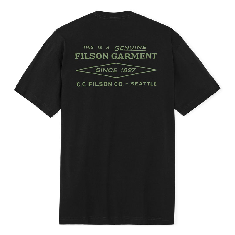 Filson Diamond Graphic T-Shirt Black