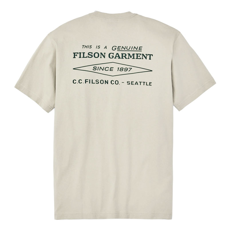 Filson Diamond Graphic T-Shirt Gray Sky