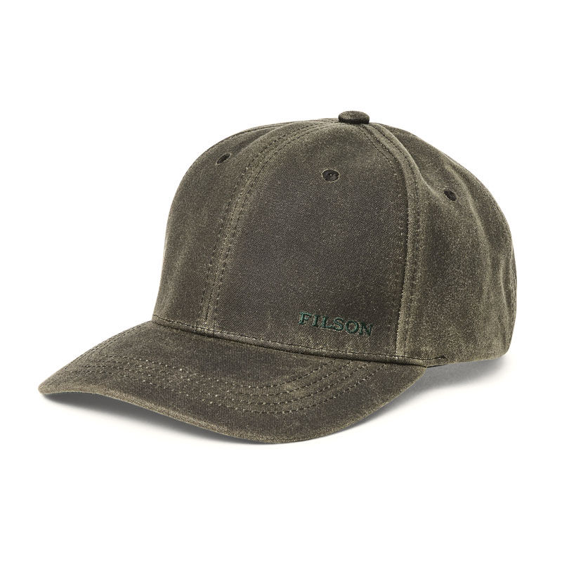 Filson Cappello Oil Tin Logger Cap Otter Green