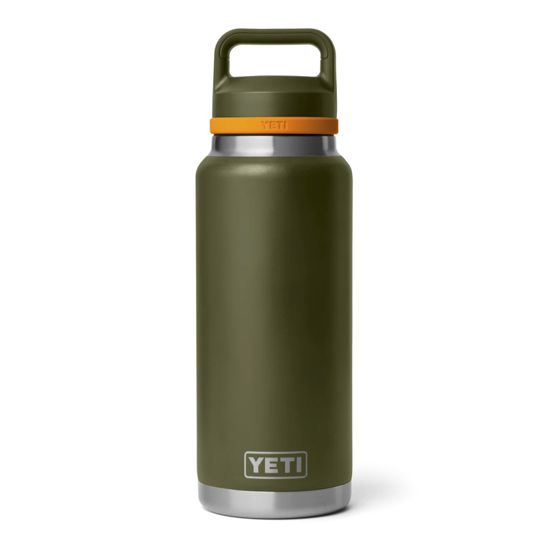 YETI Rambler Bottle 36oz Olive/King Crab Orange