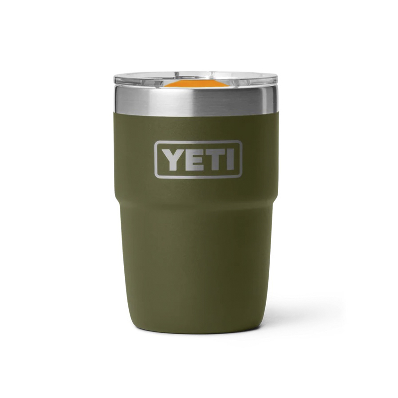 YETI Bicchiere Rambler 8oz Olive/King Crab Orange