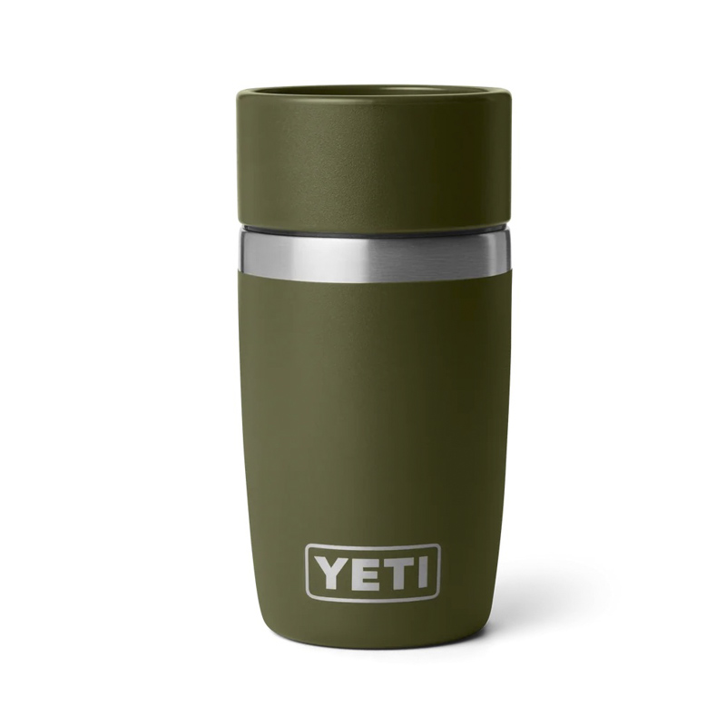 YETI Rambler Travel Bottle 8oz Olive/King Crab Orange