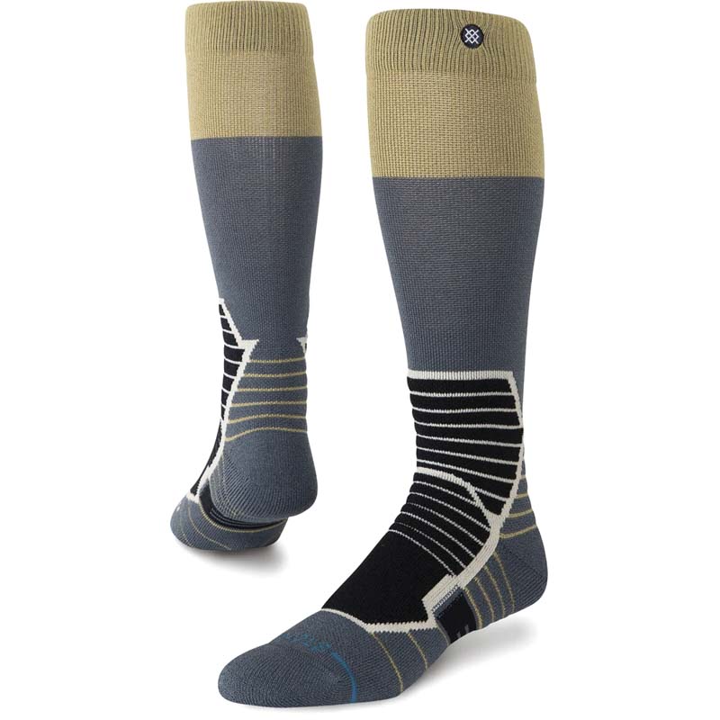 Stance Socks Blocked Mid Wool Snow GLD