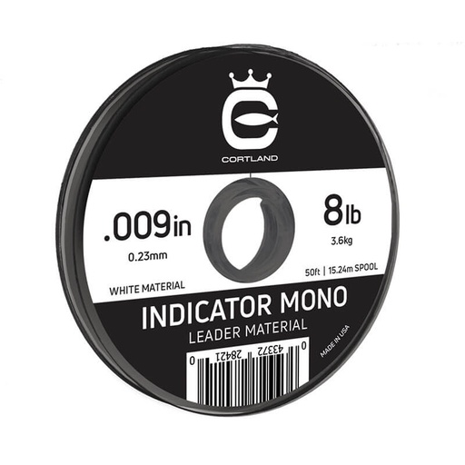 Cortland Indicator Mono White 50 Ft
