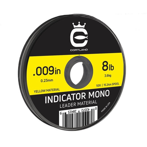 Cortland Indicator Mono Yellow 50 Ft