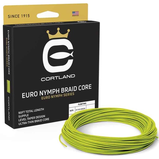 [476202] Cortland Line Euro Nymph Braid Core Hi Vis