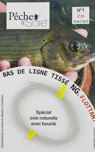 [BDL/200/1/NG/BL] Pêche à Soie Braided Leader with Loop NG 2,0m Line 2/3