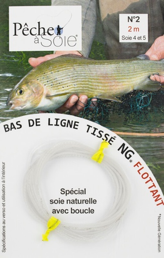 [BDL/200/2/NG/BL] Pêche à Soie Braided Leader with Loop NG 2,0m Line 4/5