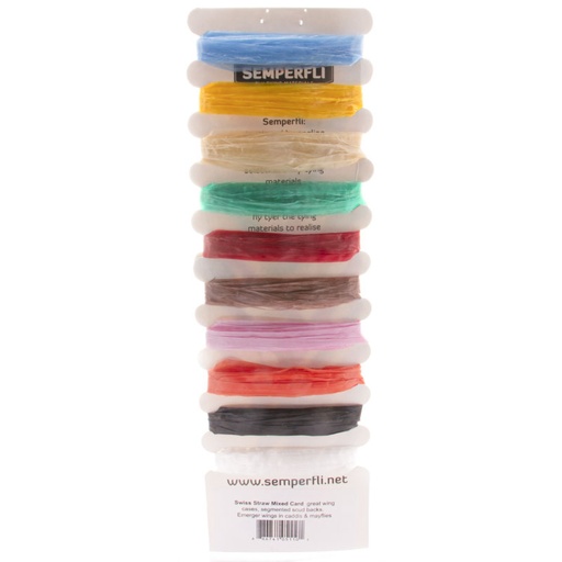 [MSST010MIX] Semperfli Swiss Straw Synthetic Raffia 10 Colour Multicard
