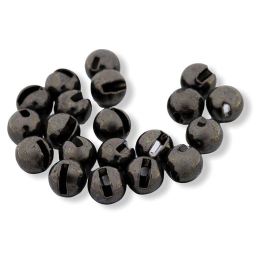 Tungsten Bead Slotted Black [20]