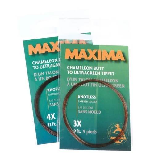 Maxima Knotless Tapered Leader 9ft
