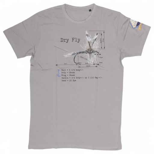 Will They Bite Dry Fly T-Shirt Gray