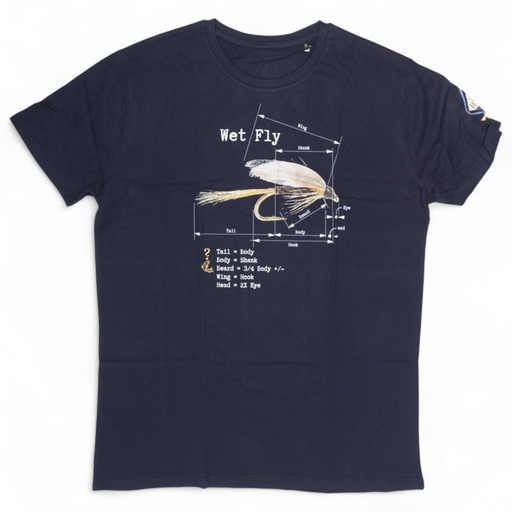 Will They Bite Wet Fly T-Shirt Blue
