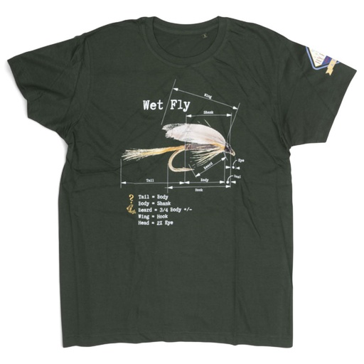 Will They Bite Wet Fly T-Shirt Green