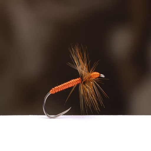 [AM-OSHK] Menghini Orange Stiff Hackles Kebari