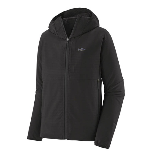 Patagonia Maglia R1 TechFace Hoody BLK