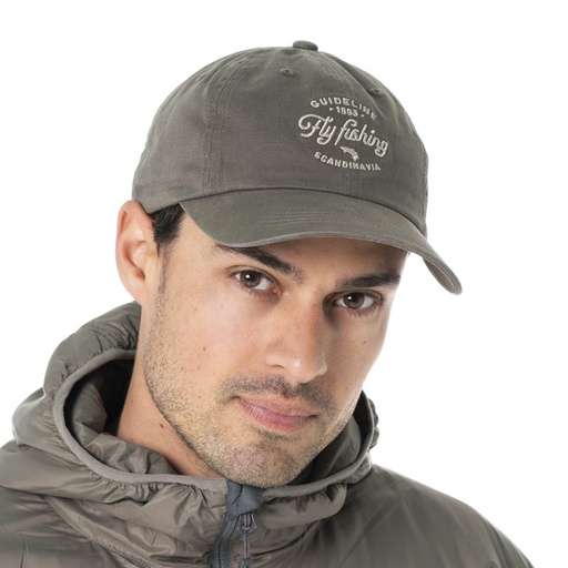 [108505] Guideline Fly Fishing Dad Cap Forest Gray