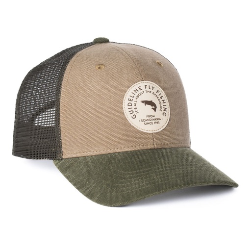[111066] Guideline Badge Trucker Cap Forest 