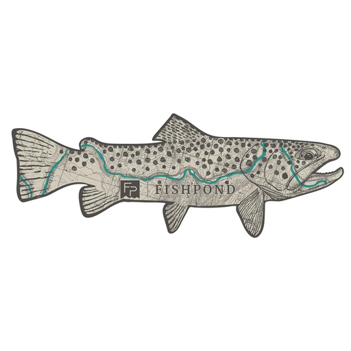 [TTS-8] Fishpond Topo Trout Sticker 8 Inch